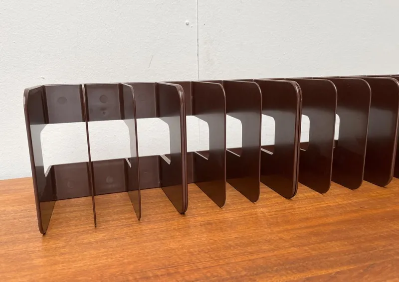 Pamono Mid-Century Swedish Space Age Magazine and Vinyl Rack by Sven-Eric Juhlin for Gustavsberg, 1960s, Set of 5> Magazine Racks