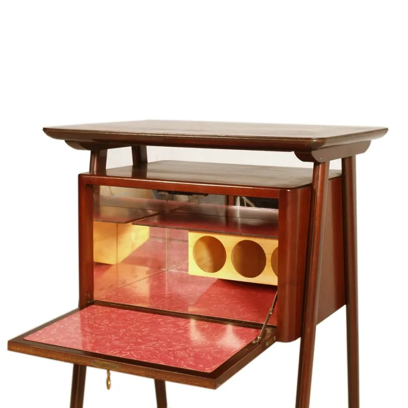 Discount Pamono Mid-Century Teak Bar Cart attributed to Ico Parisi for Mim Roma, 1950s