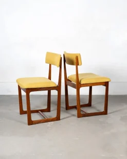 Pamono Mid-Century Teak Chairs attributed to A. Younger, 1970s, Set of 2> Side Chairs & Dining Chairs