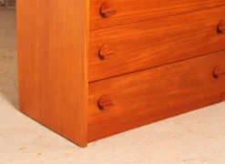 Pamono Mid-Century Teak Chest of 4 Drawers from Stag, 1970s><noscript><img width=