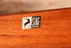 Pamono Mid-Century Teak Chest of 4 Drawers from Stag, 1970s><noscript><img width=