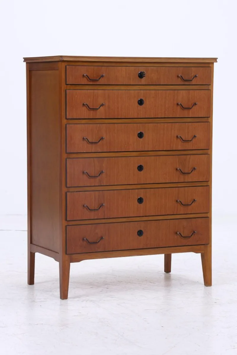 Outlet Pamono Mid-Century Teak Chest of Drawers, 1960s