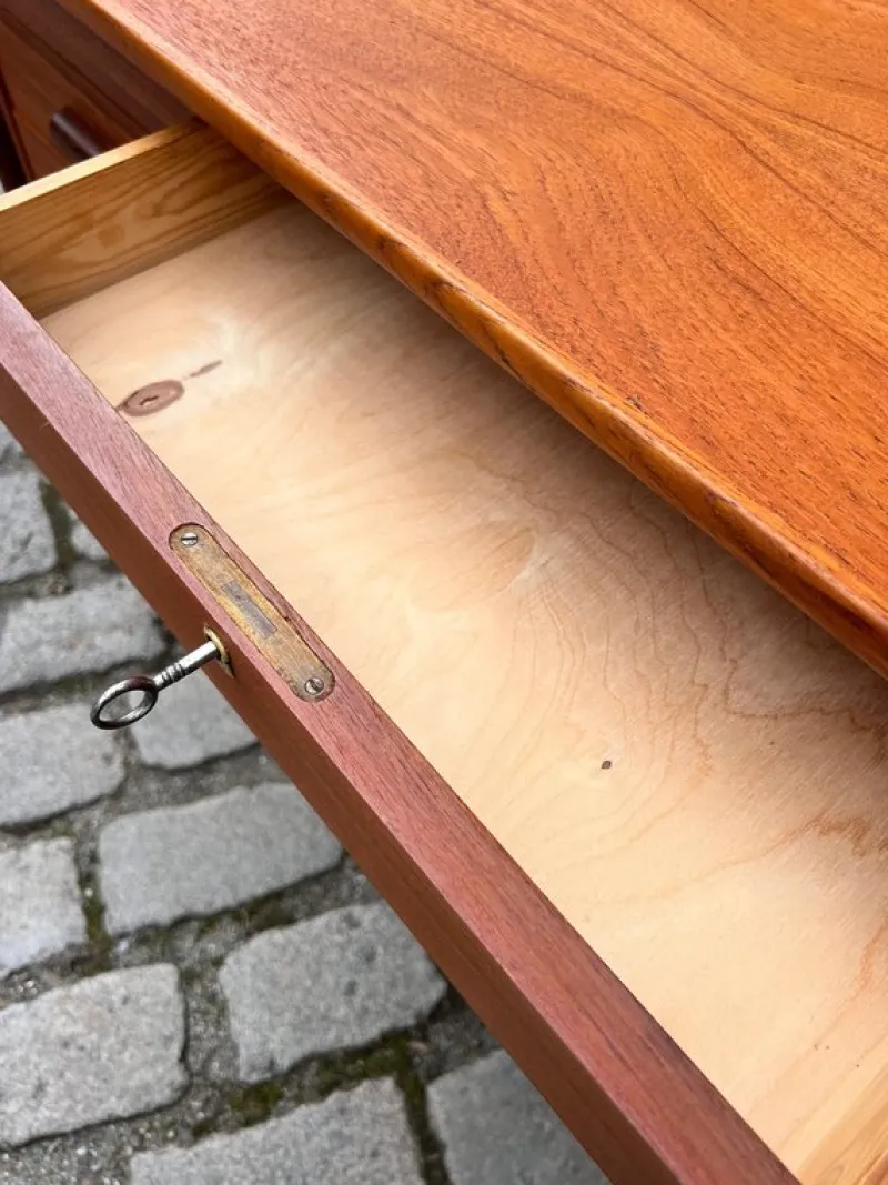 New Pamono Mid-Century Teak Desk, Denmark