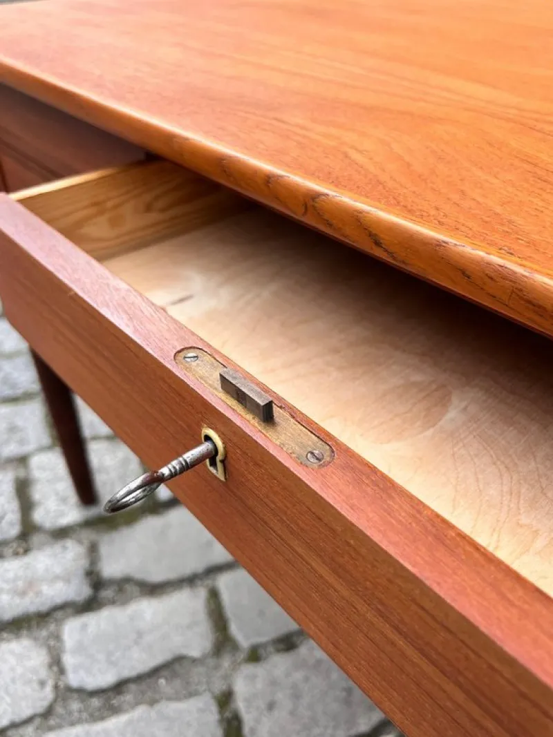 New Pamono Mid-Century Teak Desk, Denmark
