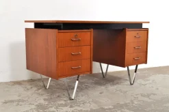 Pamono Mid-Century Teak Desk from Tijsseling Nijkerk, 1960s><noscript><img width=