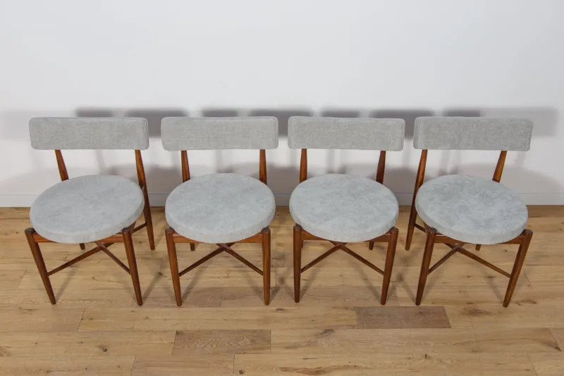 Pamono Mid-Century Teak Dining Chairs by Ib Kofod Larsen for G-Plan, 1960s, Set of 4> Side Chairs & Dining Chairs