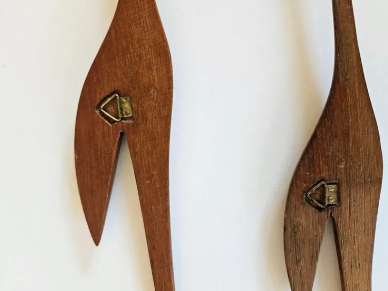 Pamono Mid-Century Teak Heron Wall Sculptures, Denmark, 1960s, Set of 2> Wall Decor