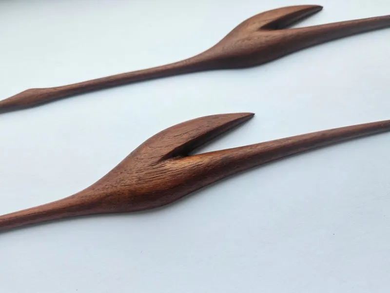 Pamono Mid-Century Teak Heron Wall Sculptures, Denmark, 1960s, Set of 2> Wall Decor