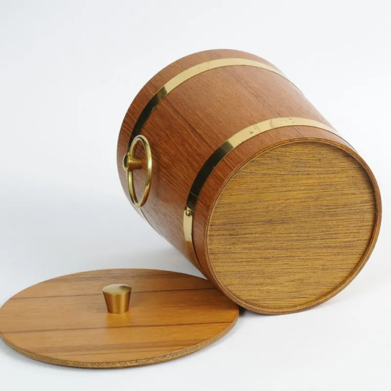 Pamono Mid-Century Teak Ice Bucket, 1960s> Ice Buckets & Wine Coolers