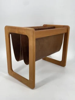 Pamono Mid-Century Teak Magazine Rack, 1960s> Magazine Racks
