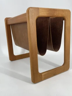 Pamono Mid-Century Teak Magazine Rack, 1960s><noscript><img width=