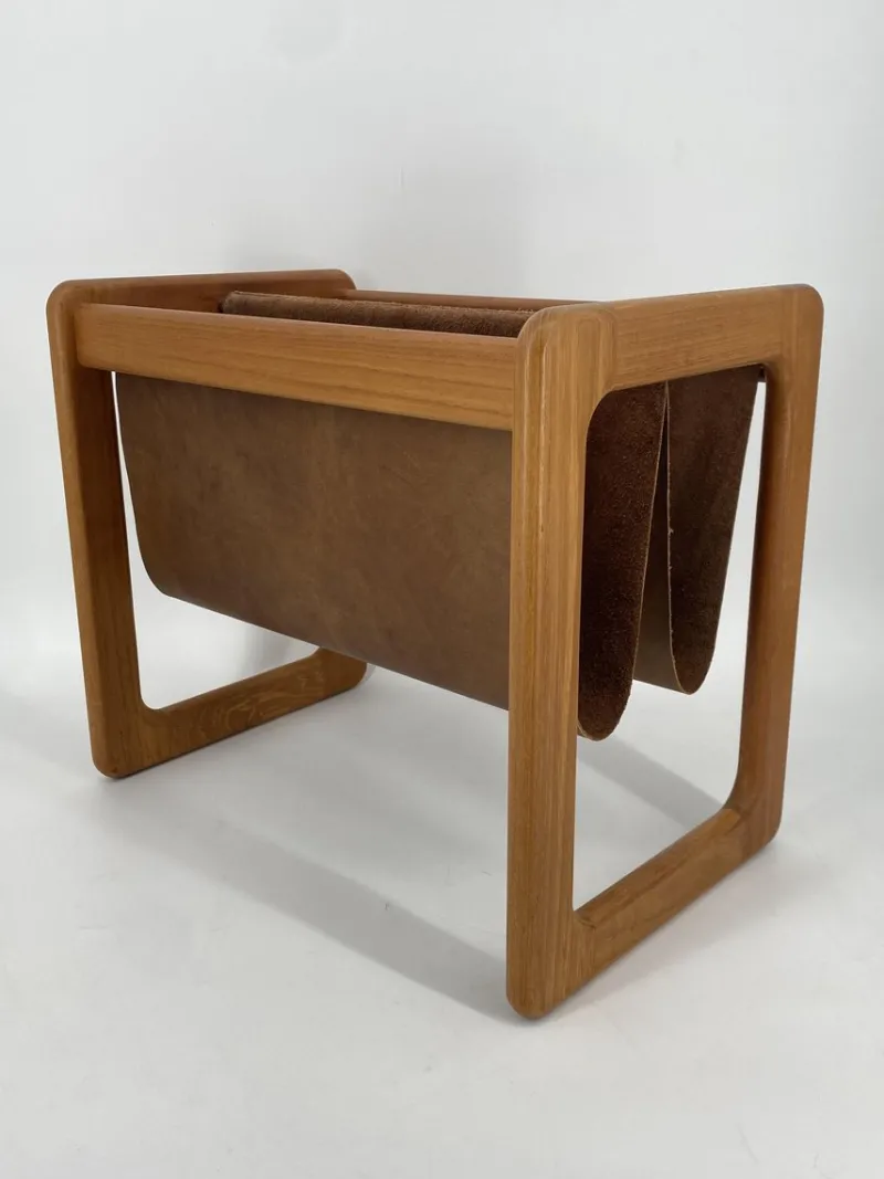 Pamono Mid-Century Teak Magazine Rack, 1960s> Magazine Racks