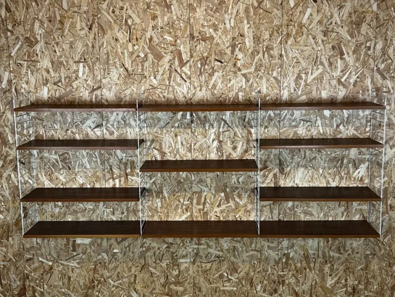 Best Pamono Mid-Century Teak Modular String Shelf by Kajsa & Nils Nisse Strinning, Sweden, 1960s