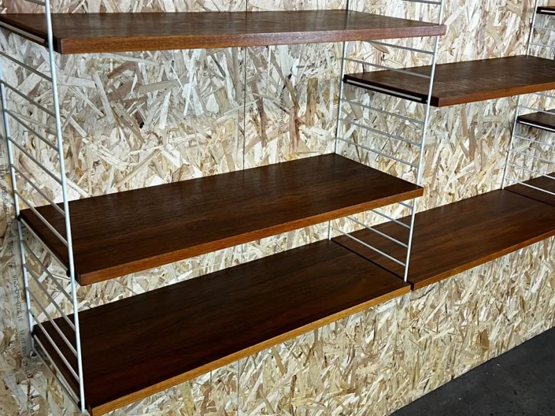 Best Pamono Mid-Century Teak Modular String Shelf by Kajsa & Nils Nisse Strinning, Sweden, 1960s