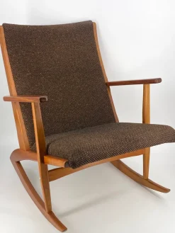Best Pamono Mid-Century Teak Rocking Chair by Holger Georg Jensen for Tønder Møbelværk, Denmark, 1960s