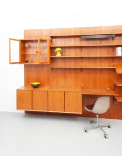 Online Pamono Mid-Century Teak Royal Wall Unit by Poul Cadovius for Cado, 1960s