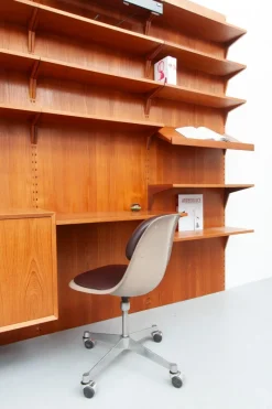 Online Pamono Mid-Century Teak Royal Wall Unit by Poul Cadovius for Cado, 1960s