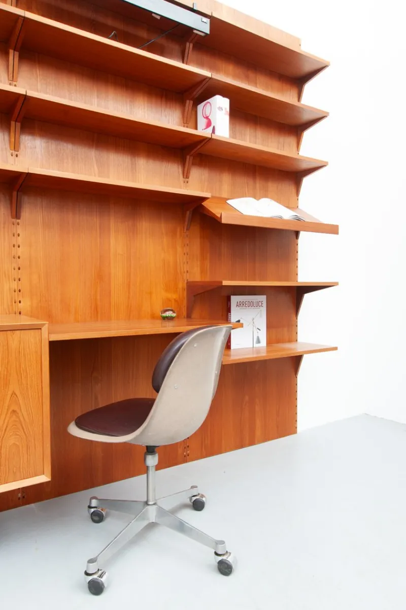 Online Pamono Mid-Century Teak Royal Wall Unit by Poul Cadovius for Cado, 1960s