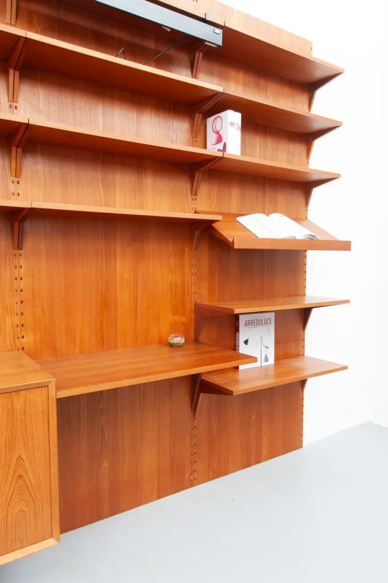 Online Pamono Mid-Century Teak Royal Wall Unit by Poul Cadovius for Cado, 1960s