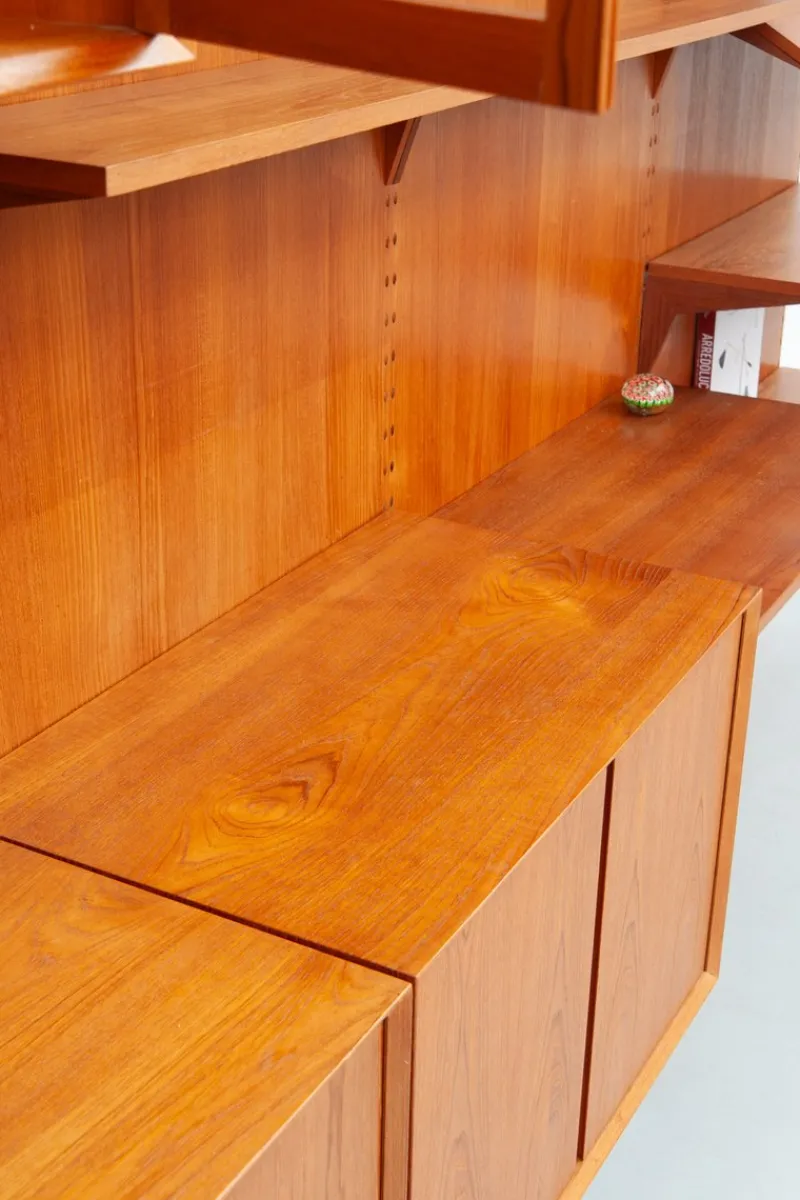 Online Pamono Mid-Century Teak Royal Wall Unit by Poul Cadovius for Cado, 1960s