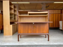 Pamono Mid-Century Teak Secretaire Desk by Marian Grabinski for Ikea><noscript><img width=