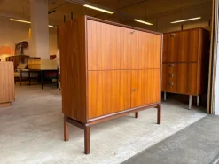 Pamono Mid-Century Teak Secretaire Desk by Marian Grabinski for Ikea><noscript><img width=