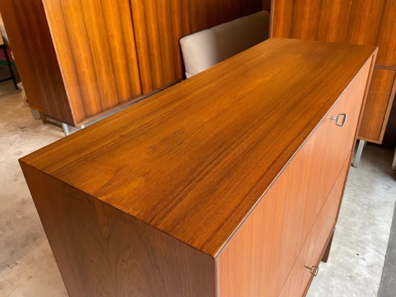 Pamono Mid-Century Teak Secretaire Desk by Marian Grabinski for Ikea> Secretaires