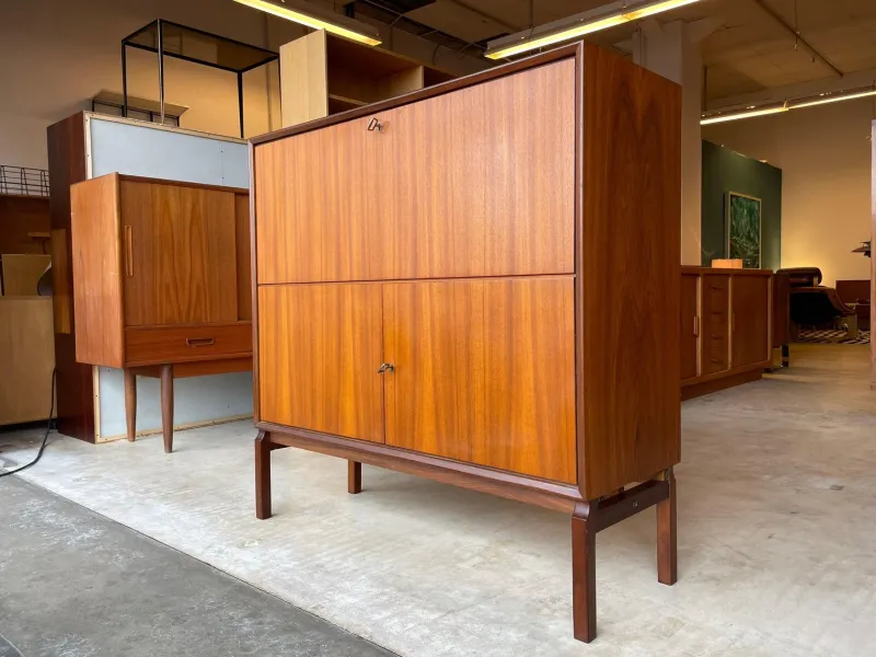 Pamono Mid-Century Teak Secretaire Desk by Marian Grabinski for Ikea> Secretaires