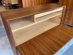 Pamono Mid-Century Teak Secretaire Desk by Marian Grabinski for Ikea><noscript><img width=
