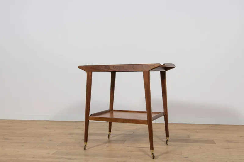 Best Pamono Mid-Century Teak Serving Trolley, Denmark, 1960s