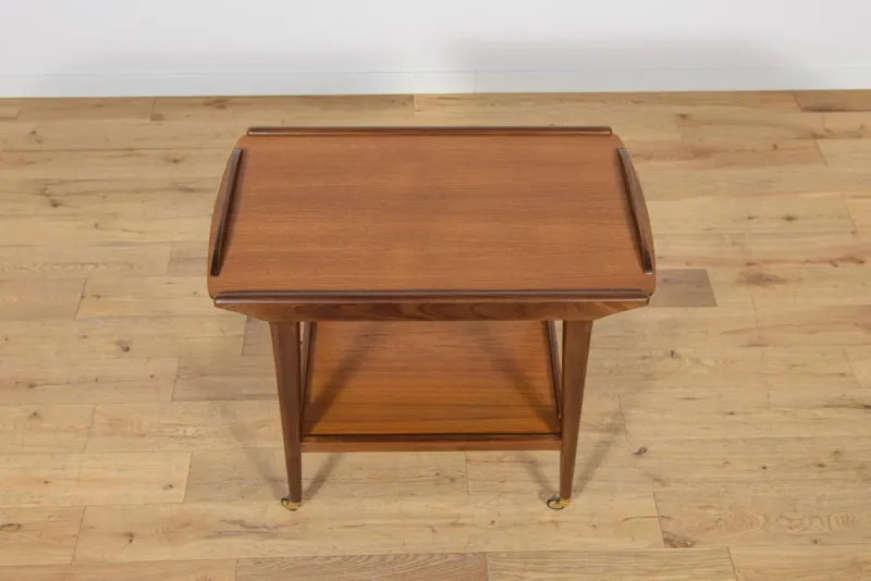 Best Pamono Mid-Century Teak Serving Trolley, Denmark, 1960s