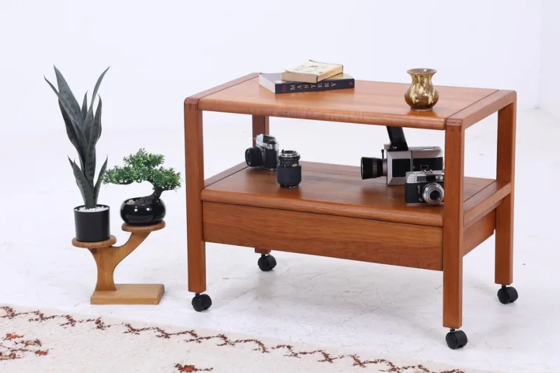 Clearance Pamono Mid-Century Teak Serving Trolley, 1960s