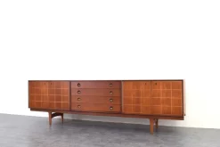 Pamono Mid-Century Teak Sideboard by Rolf Rastad & Adolf Relling for Gustav Bahus, 1960s><noscript><img width=
