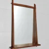 Pamono Mid-Century Teak Wall Mirror with Shelf, Sweden, 1950s> Mirrors