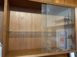 Pamono Mid-Century Teak Wall Unit by Poul Cadovius for Cado><noscript><img width=
