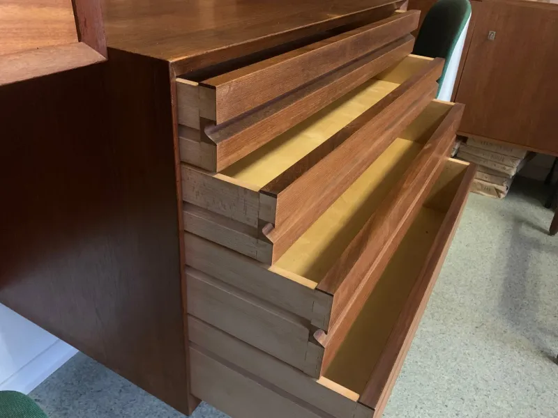 Pamono Mid-Century Teak Wall Unit by Poul Cadovius for Cado> Shelves & Wall Units