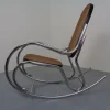 Pamono Mid-Century Tubular Steel & Mesh Rocking Chair, 1960s> Rocking Chairs