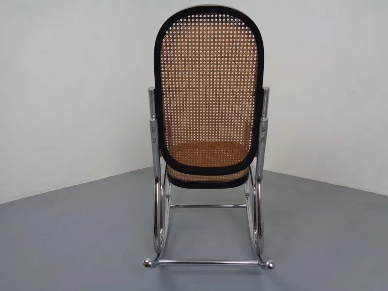 Pamono Mid-Century Tubular Steel & Mesh Rocking Chair, 1960s> Rocking Chairs