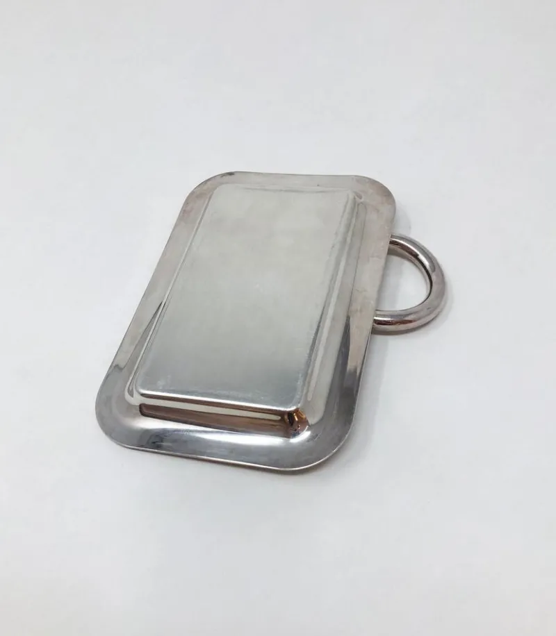 Pamono Mid-Century Vertigo Tray attributed to Andrée Putman for Christofle, France> Trays