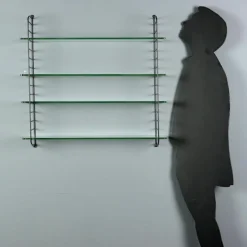Pamono Mid-Century Wall-Mounted Bookcase, 1960s> Shelves & Wall Units