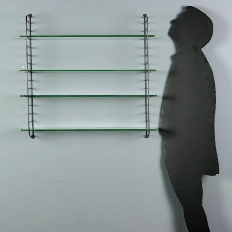 Pamono Mid-Century Wall-Mounted Bookcase, 1960s> Shelves & Wall Units