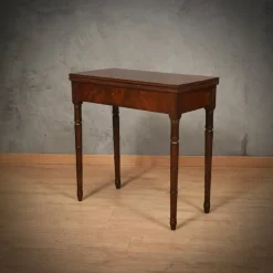 Pamono Mid-Century Walnut Openable Card Table, 1930s> Game Tables