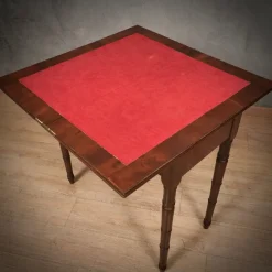 Pamono Mid-Century Walnut Openable Card Table, 1930s> Game Tables