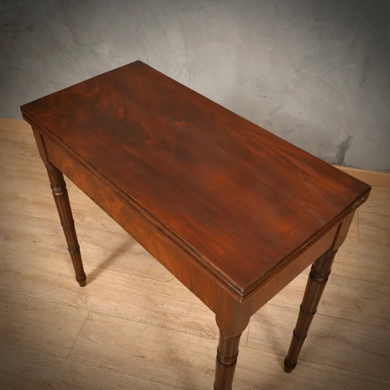 Pamono Mid-Century Walnut Openable Card Table, 1930s> Game Tables