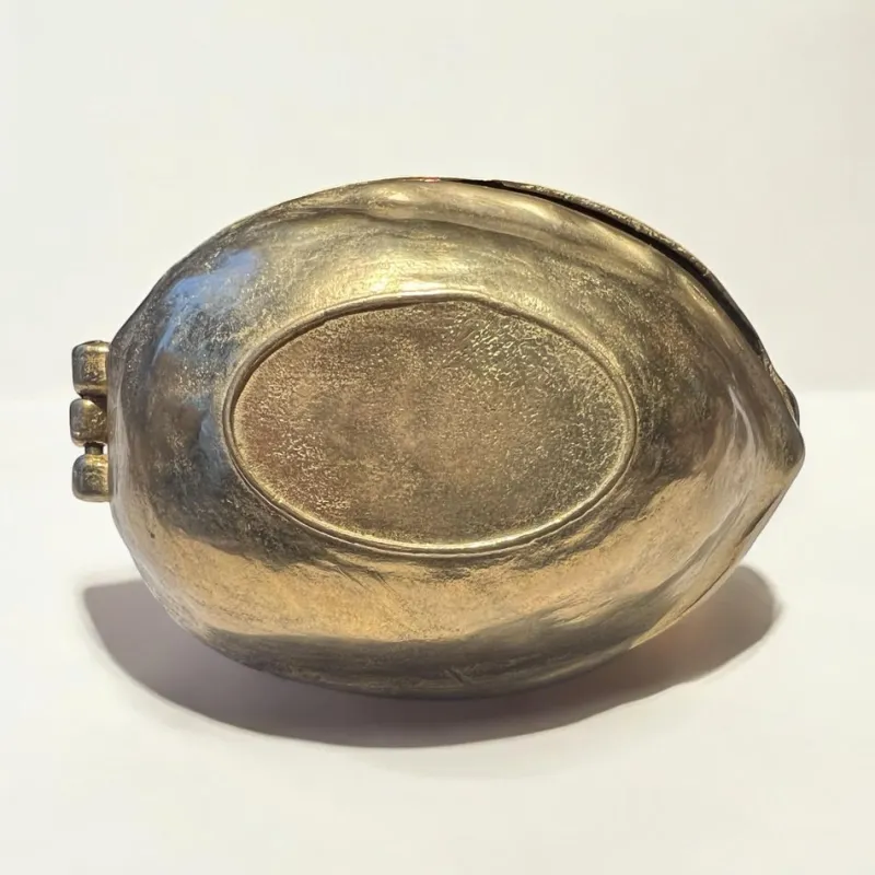 Pamono Mid-Century Walnut-Shaped Nutcracker in Brass, Italy, 1940s-1960s> Dinnerware Accessories
