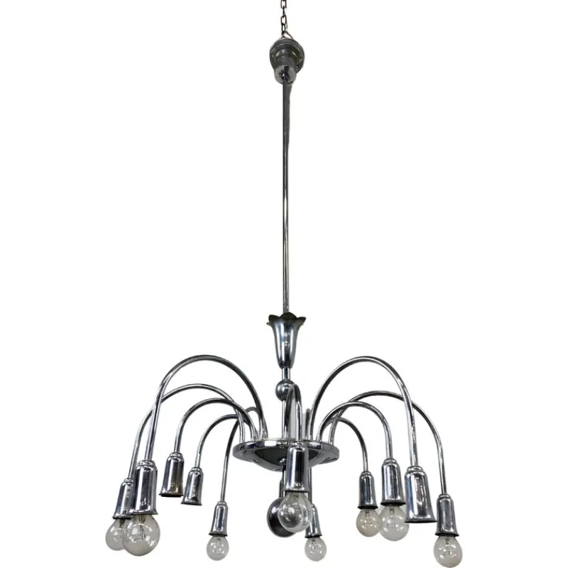 Discount Pamono Mid-Century Waterfall Chandelier, 1950s