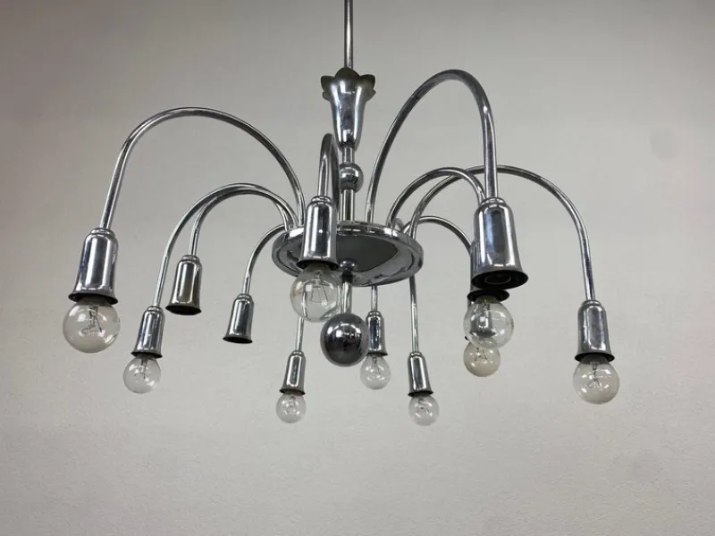 Discount Pamono Mid-Century Waterfall Chandelier, 1950s