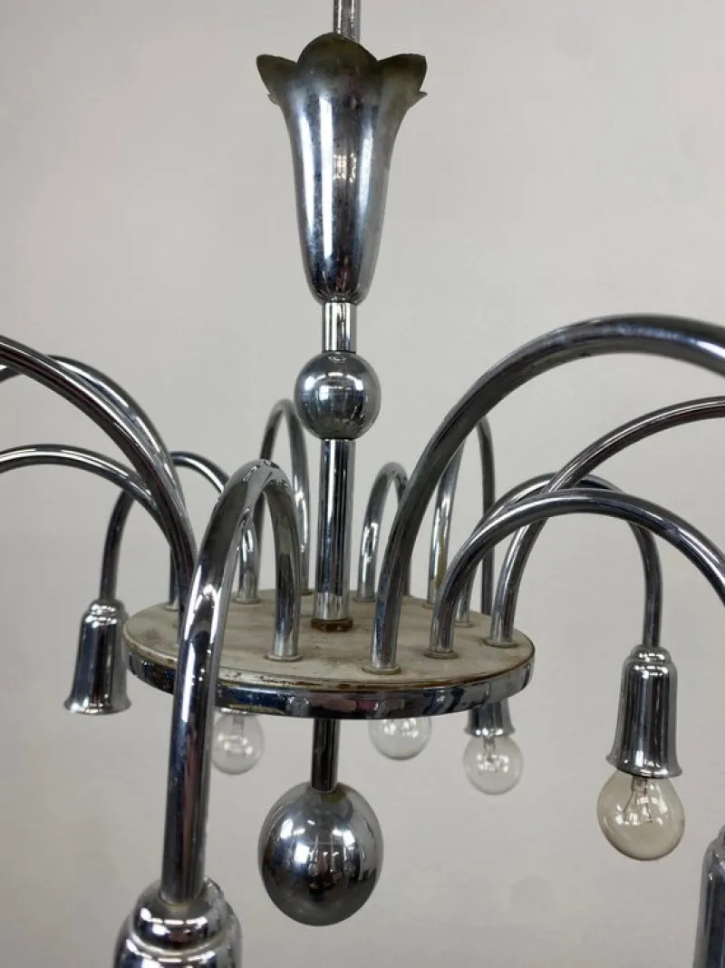 Discount Pamono Mid-Century Waterfall Chandelier, 1950s