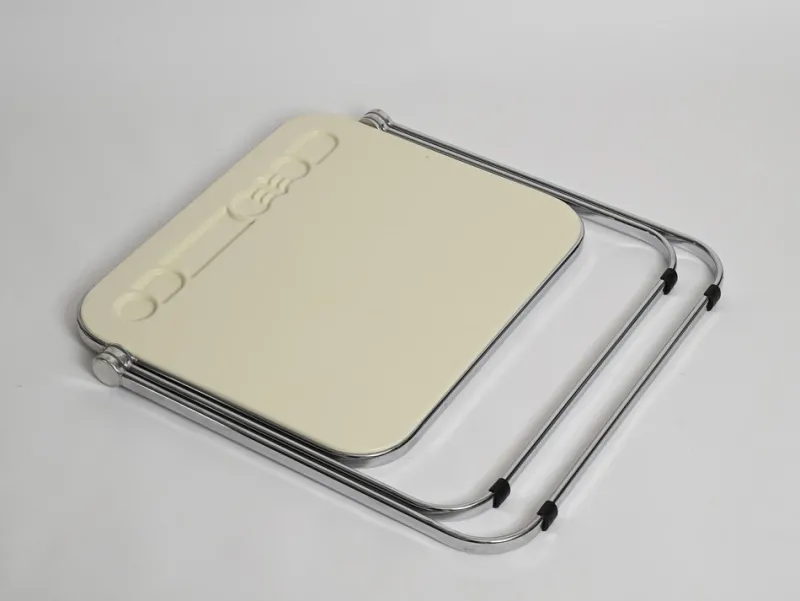 Pamono Mid-Century White Platone Folding Desk attributed to Giancarlo Piretti for Castelli, 1969> Desks