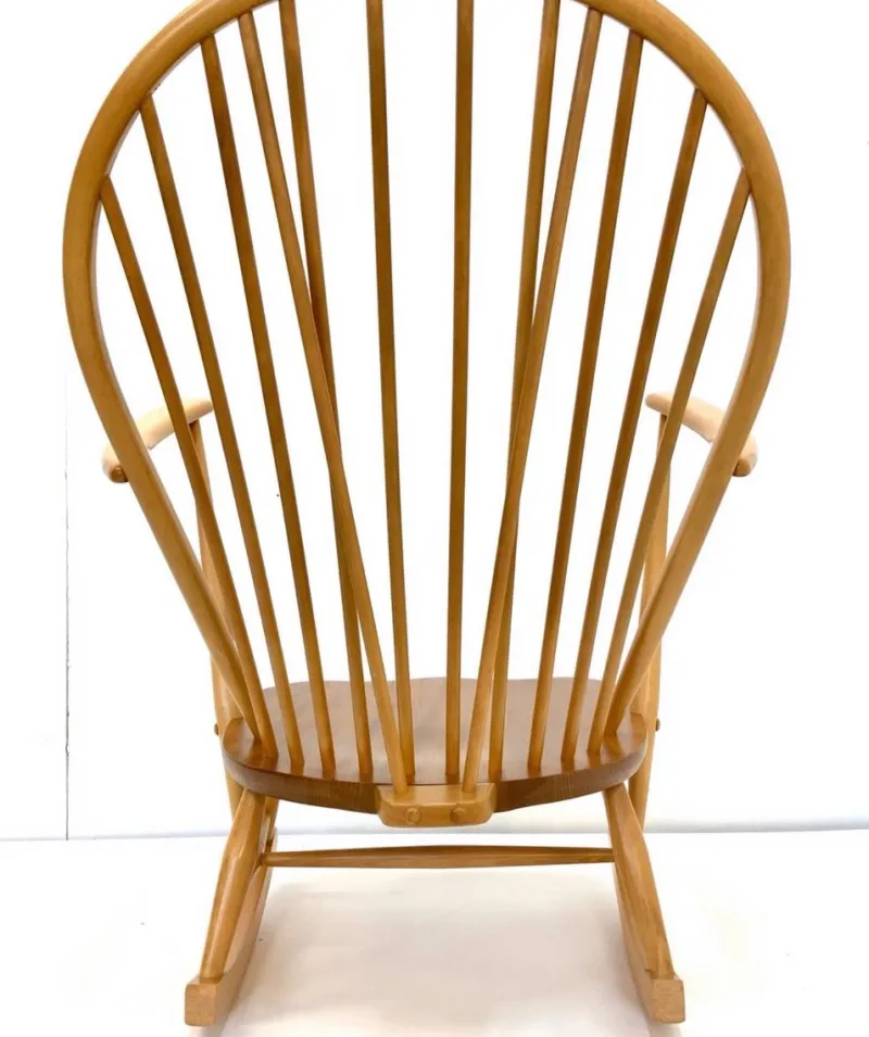 Pamono Mid-Century Windsor Grandfather Rocking Chair in Wood attributed to Lucian Ercolani for Ercol, England, 1960s> Rocking Chairs